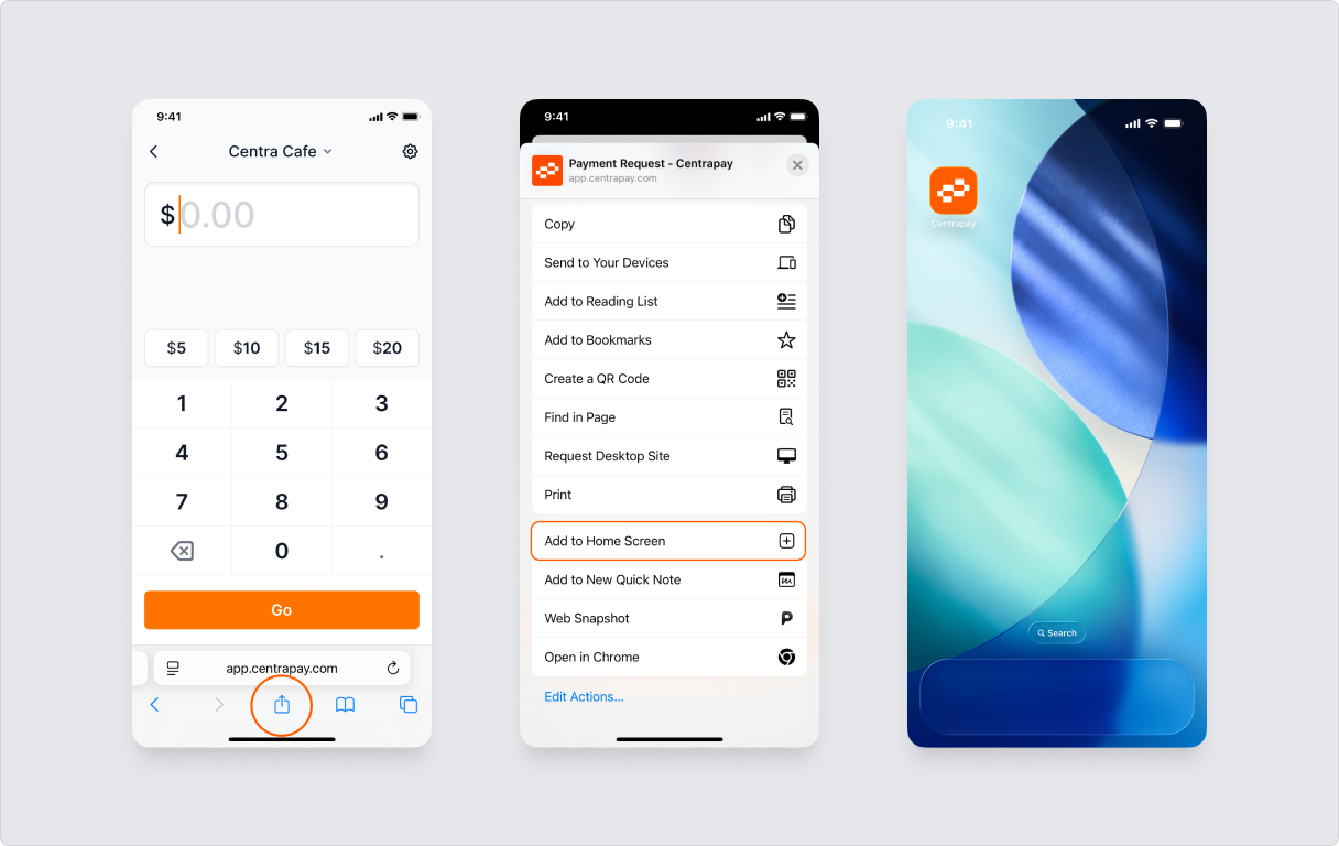 Adding Nomad to phone home screen